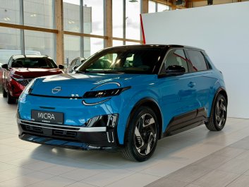 Nissan Micra 52kwh 150 KM Evolve Plus, Niebieska Tapicerka, Felgi 18" Sport   2026R.